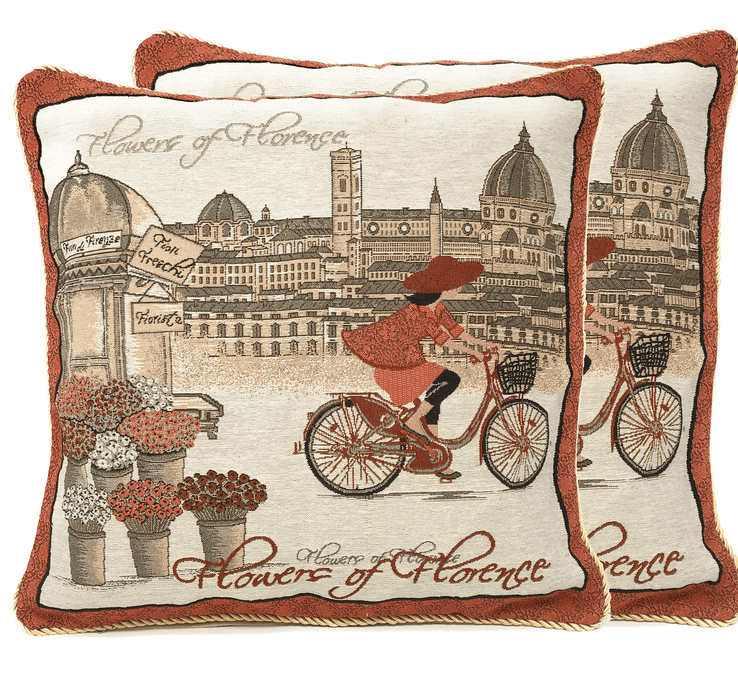 Tache Girls Day Out Woven Throw Pillow Cushion Covers