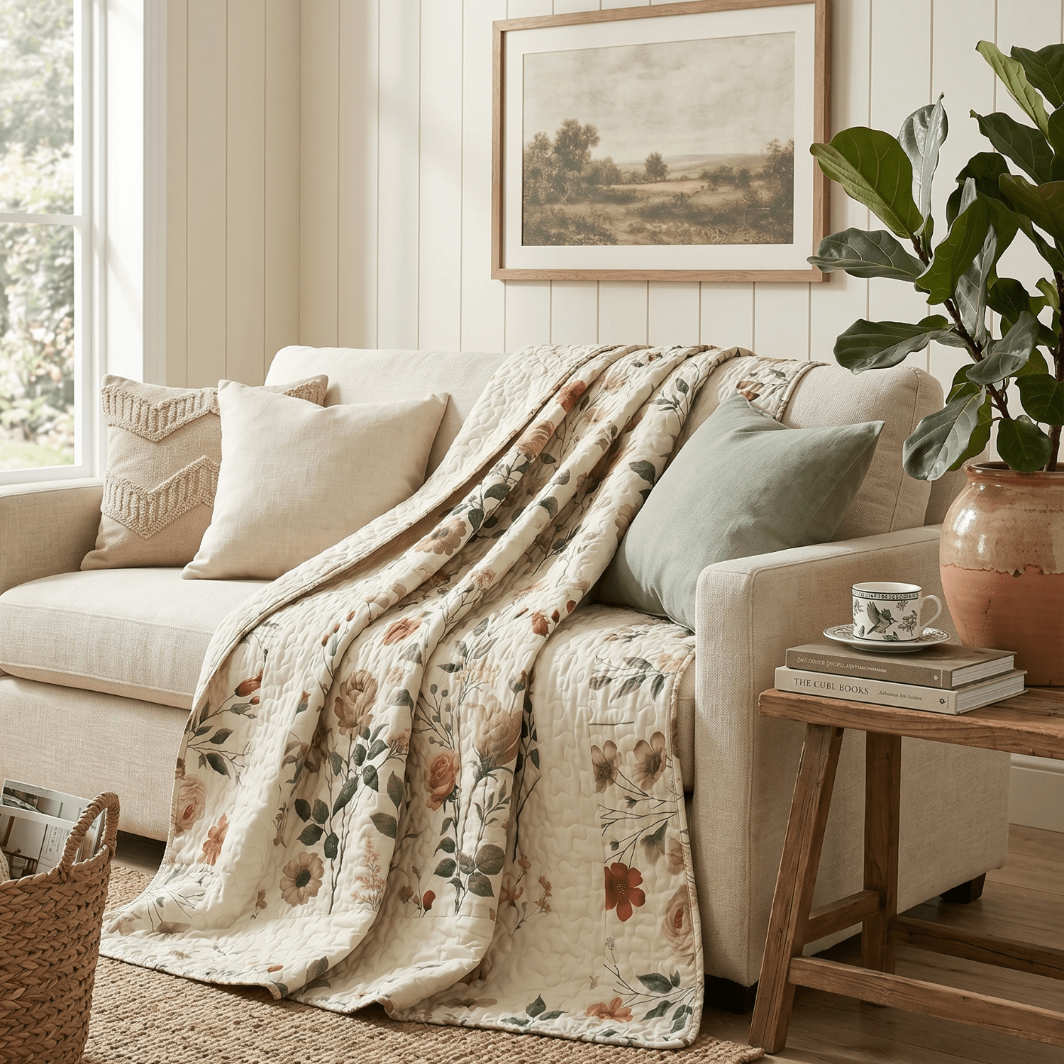 DaDa Bedding Collection Enchanted Meadow Reversible Floral Cozy