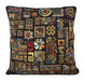 CUSHION COVER - DaDa Bedding Ethnic Ornaments Geometric Black Tapestry Throw Pillow Covers 16" (18118) - DaDa Bedding Collection