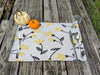Placemat - DaDa Bedding Fresh Sunshine Yellow Fleur Placemats, Set of 4 Tapestry 13” x 19” (18112) - DaDa Bedding Collection