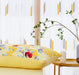 pillowcases of a yellow quilted bedspread set floral