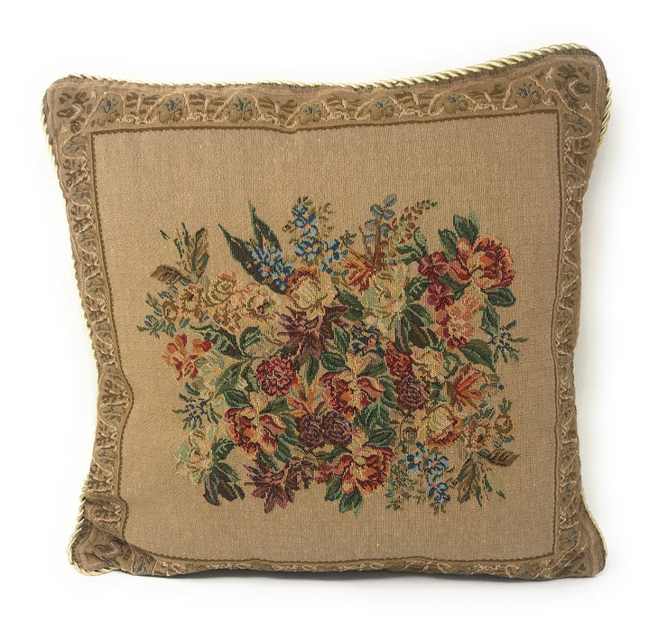 DaDa Bedding Wildflower Wonderland Floral Throw Pillow Cushion Cover - 1-Piece - 18" - DaDa Bedding Collection