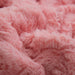 Throw Blanket - DaDa Bedding Luxury Rose Buds Baby Pink Faux Fur w/ Sherpa Backside Throw Blanket (BL-171752) - DaDa Bedding Collection