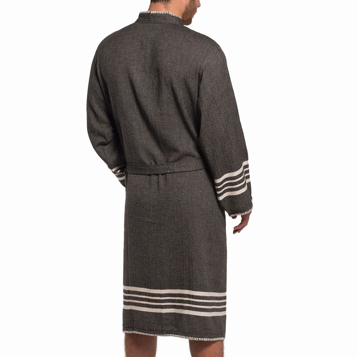 Organic Turkish Cotton Kimono Bathrobe – Lightweight Spa & Home Robe (Shipping fees may apply)