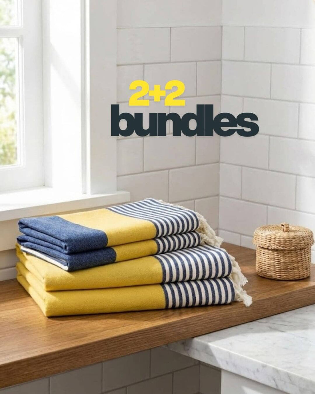 Multi Color Turkish Towel Bundle (Shipping fees may apply)