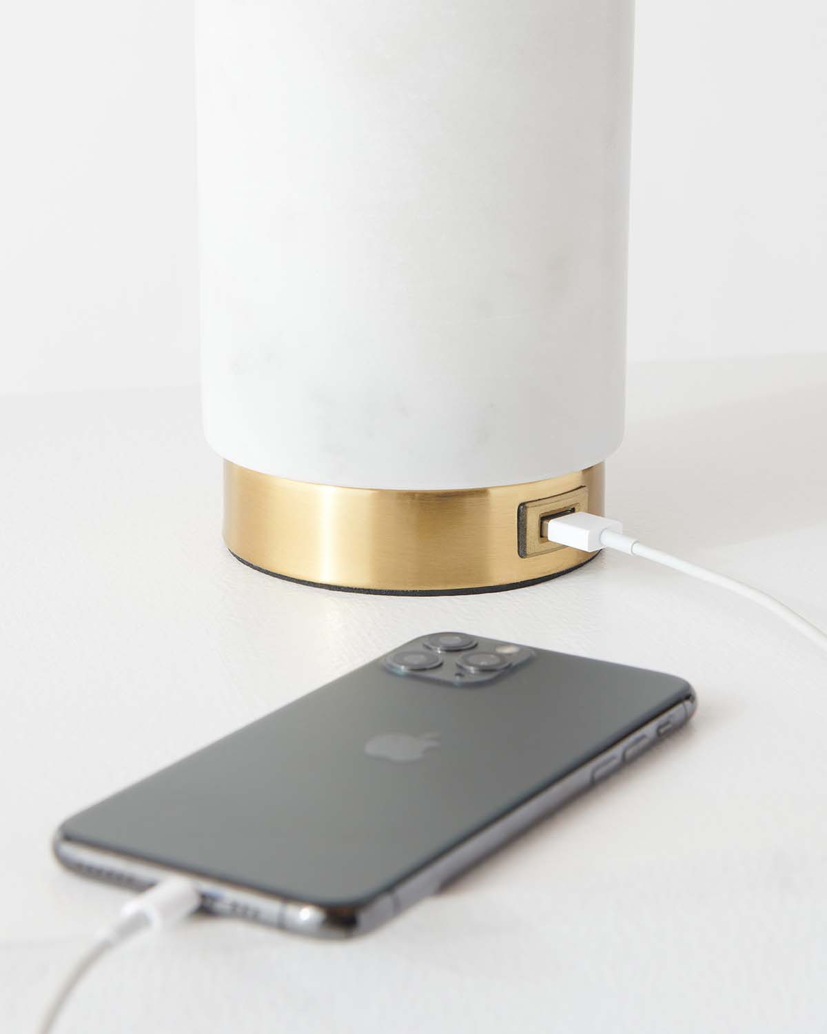 Brightech Arden Marble USB Table Lamp (Shipping fees may apply)