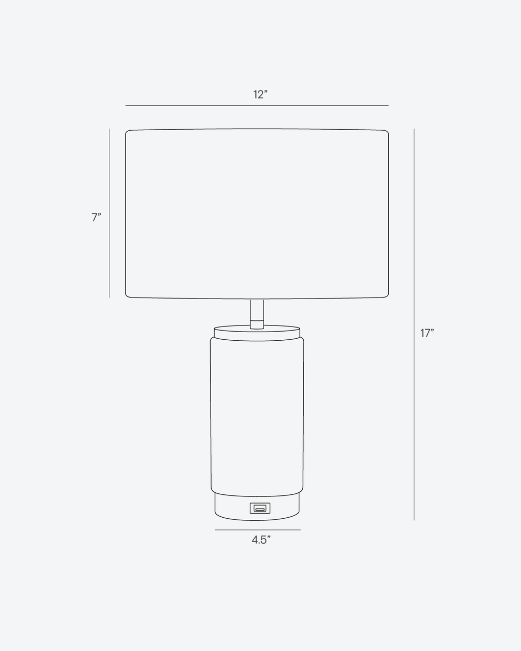 Brightech Arden Marble USB Table Lamp (Shipping fees may apply)