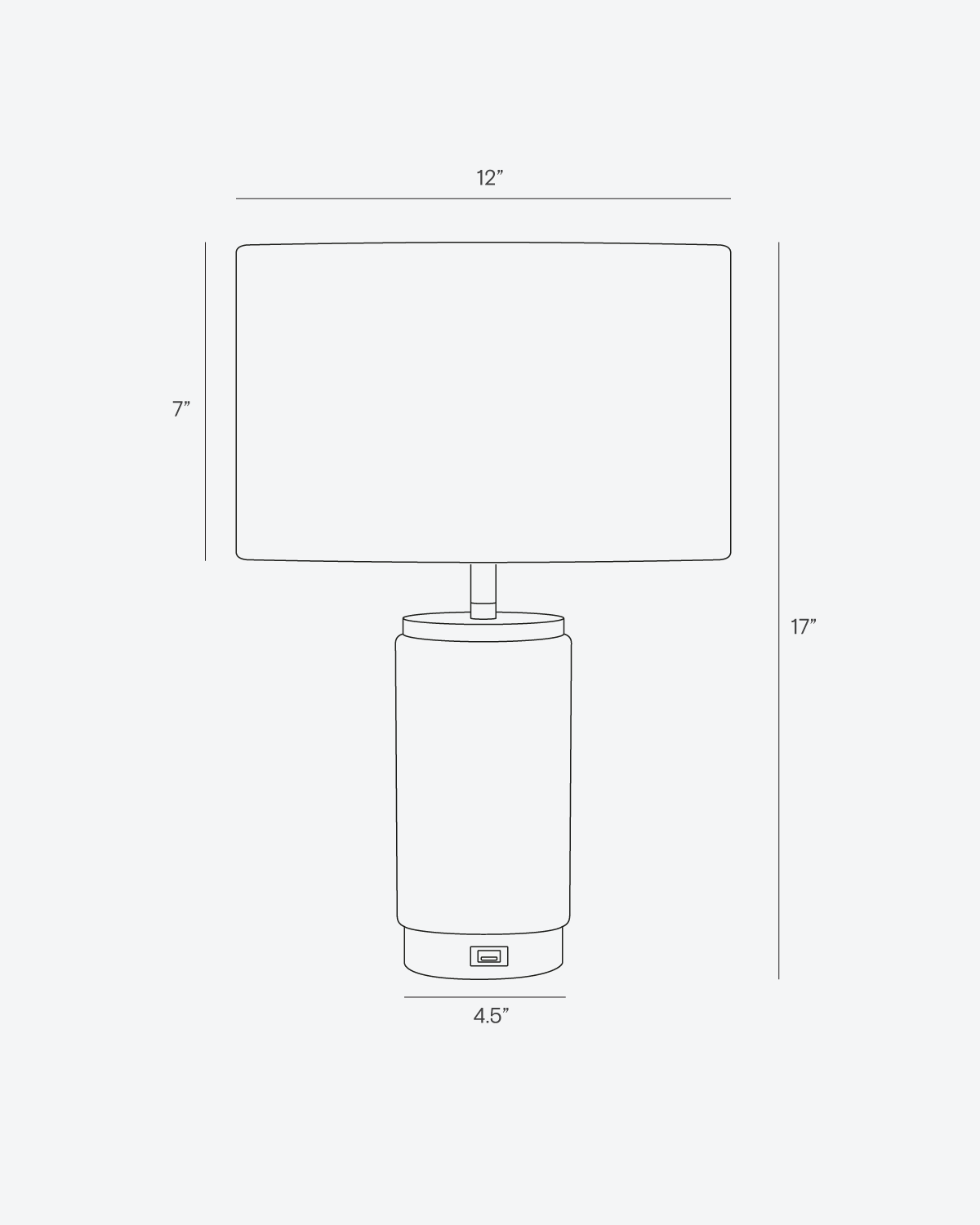 Brightech Arden Marble USB Table Lamp (Shipping fees may apply)