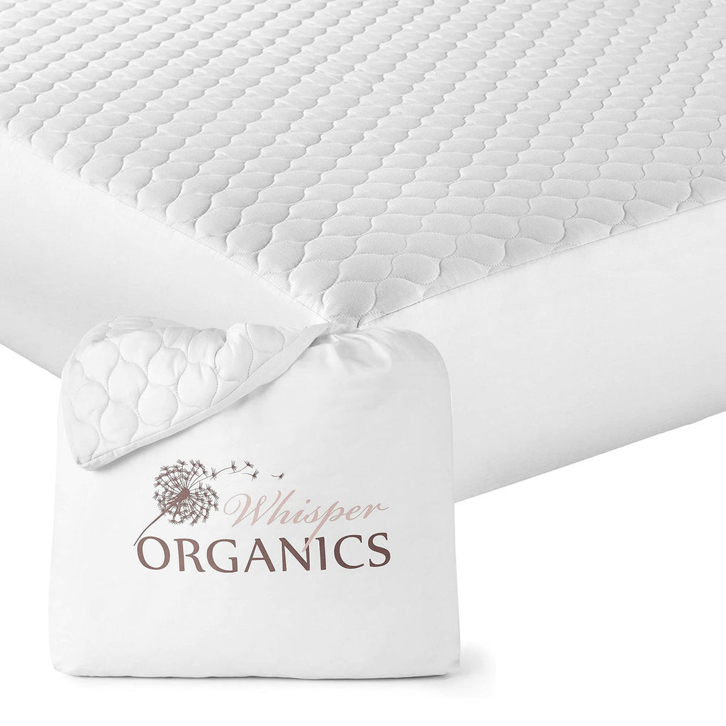 Organic Cotton Quilted Mattress Pad Protector - GOTS Certified (Shipping fees may apply)
