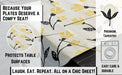 DaDa Bedding Yellow Fleur Floral Garden Woven Tapestry Dining Table Runner (18112) - DaDa Bedding Collection