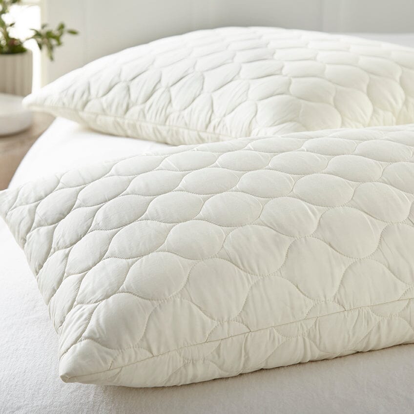 Organic Cotton Quilted Pillow Protectors -  (Partnered with Whisper Organics - Not Free Shipping )