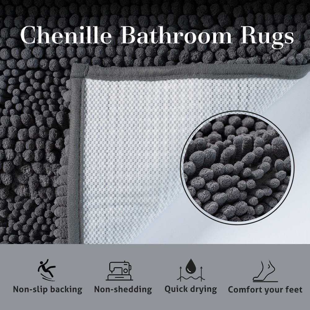 Soft Absorbent Durable Non-Slip Bathroom Rug Mat, Solid Color, Room Decor, Graduation Gifts, Fathers Day Gift, Mother Gift (Shipping fees may apply)