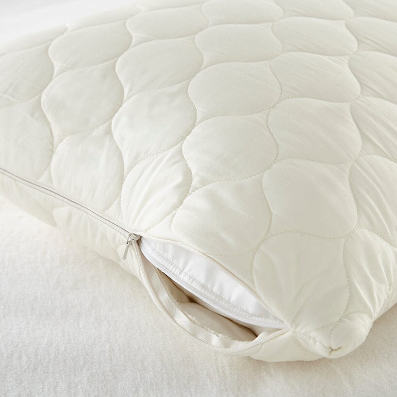 Organic Cotton Quilted Pillow Protectors -  (Partnered with Whisper Organics - Not Free Shipping )