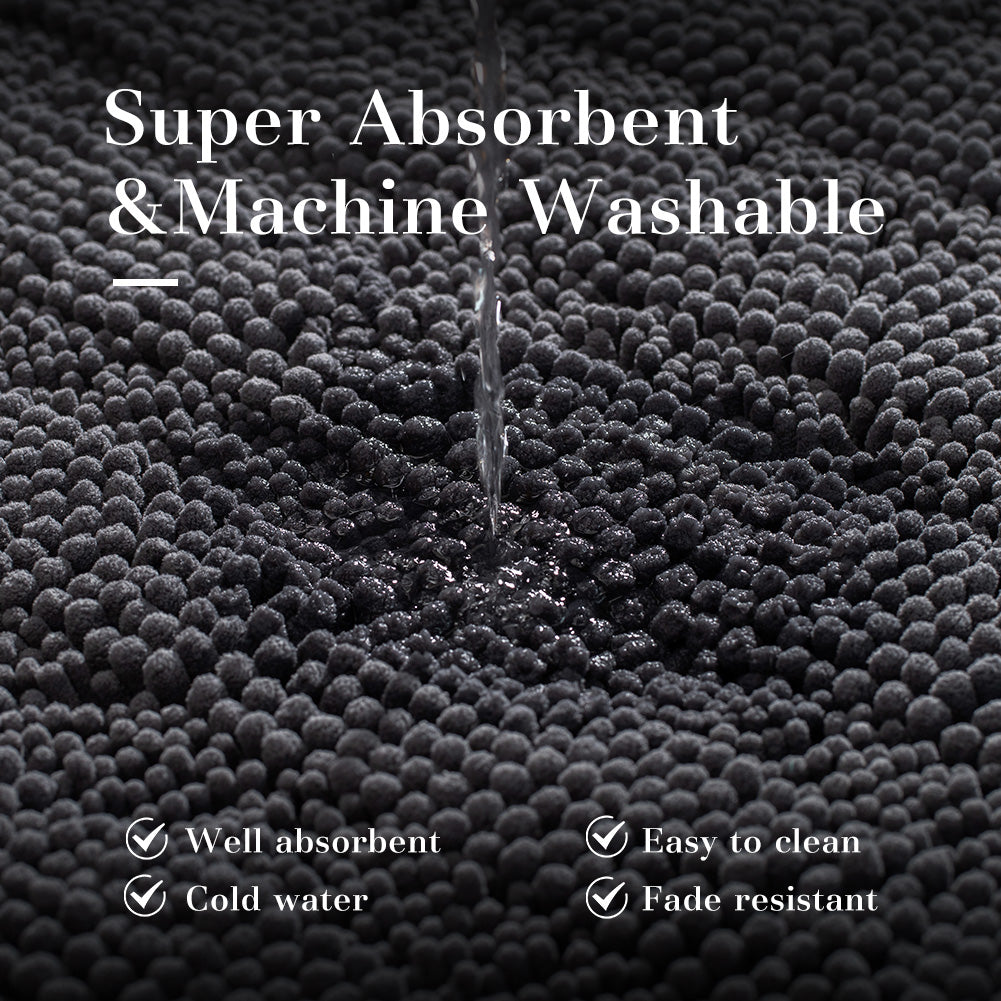 Super Absorbent & Machine Washable Soft Absorbent Durable Non-Slip Bathroom Rug Mat, Solid Color, Room Decor, Graduation Gifts, Fathers Day Gift, Mother Gift (Shipping fees may apply).