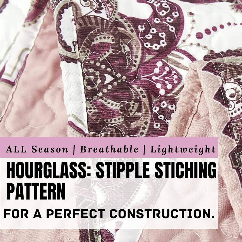 DaDa Bedding Majestic Oriental Kilim Bedspread - Royal Persian Traditional Design Intricate Ornate Ornament Print Coverlet w/ Shams