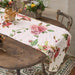 Quilted cottage french pink roses quilted table runner