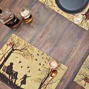 DaDalogy Autumn Birds Family Gathering Woven Tapestry Dining Table Runner (18198) - DaDa Bedding Collection