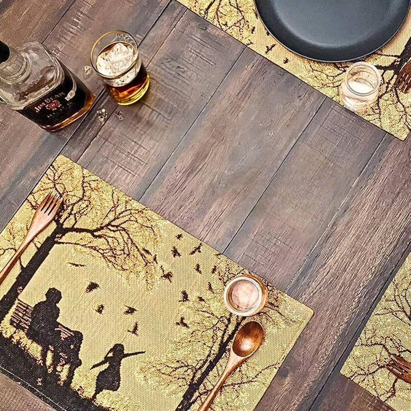 DaDalogy Autumn Birds Family Gathering Woven Tapestry Dining Table Runner (18198) - DaDa Bedding Collection