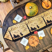 DaDalogy Autumn Birds Family Gathering Woven Tapestry Dining Table Runner (18198) - DaDa Bedding Collection