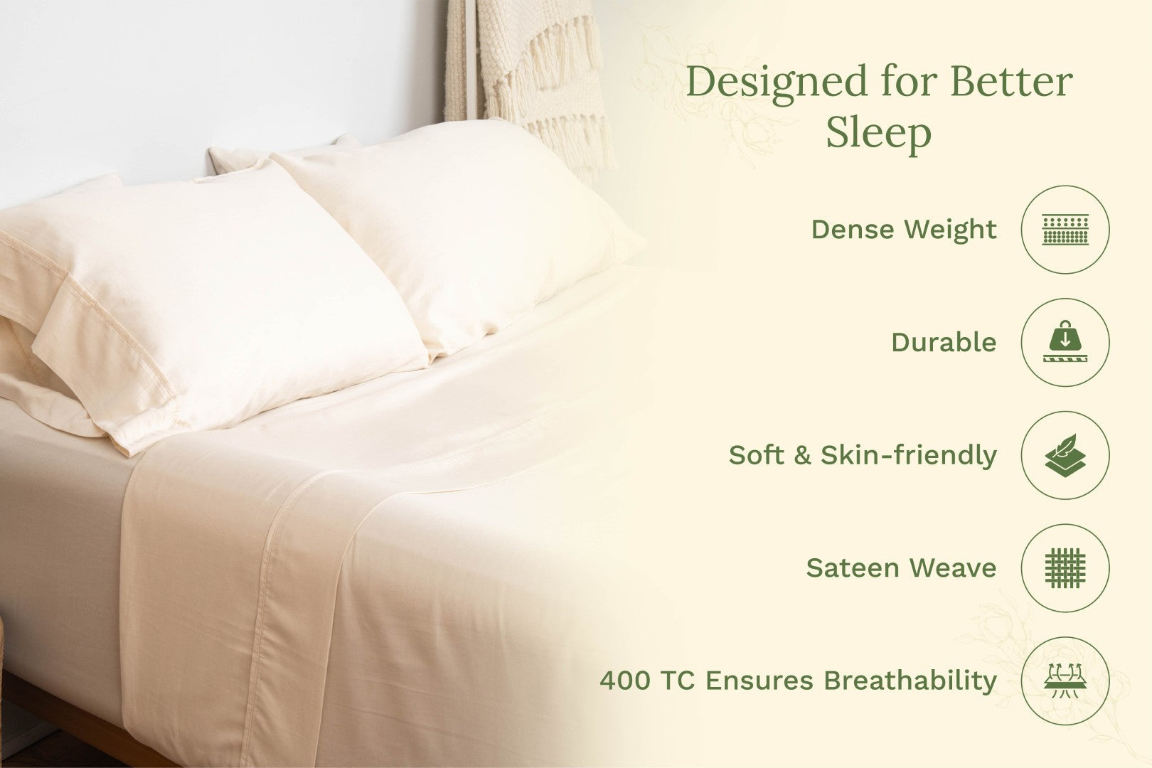 Organic Sateen Pillowcases (Shipping fees may apply)