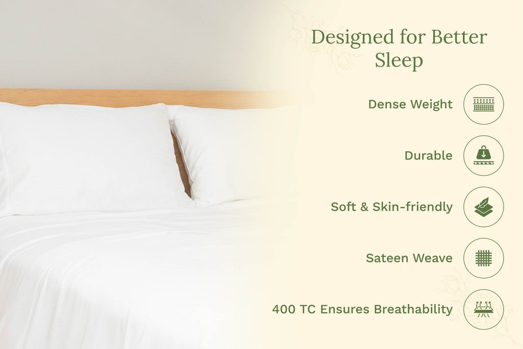 Organic Sateen Pillowcases (Shipping fees may apply)