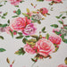 DaDa Bedding Romantic Roses Floral Bed Skirt - Matching Pink & White Ruffled Dust Ruffle for Quilted Coverlet Set - Lightweight & Breathable Polyester Bedskirt - DaDa Bedding Collection