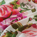 DaDa Bedding Romantic Roses Floral Bed Skirt - Matching Pink & White Ruffled Dust Ruffle for Quilted Coverlet Set - Lightweight & Breathable Polyester Bedskirt - DaDa Bedding Collection