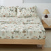 DaDalogy Enchanted Meadow Bed Sheet Set - Floral Harmony in Beige, Rose, and Soft Green, Premium Soft Microfiber, Machine Washable, Deep Pocket 14 - 15 Inches + Flat Sheet - DaDa Bedding Collection