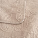 DaDa Bedding Neutral Taupe Beige Sandy Elegant Matelasse Cotton Quilted Bedspread Set (JHW-585) - DaDa Bedding Collection