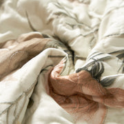 DaDalogy Enchanted Meadow Placemats - Set of 4, Floral Elegance in Beige, Rose, and Soft Green, Premium Soft Microfiber, Perfect for Any Meal, 13x19 Inches - DaDa Bedding Collection