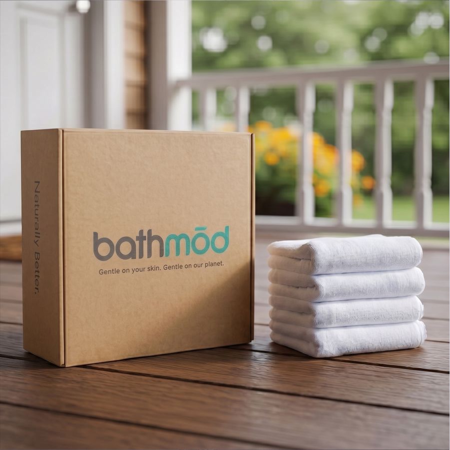 Luxury Organic Bath Mats (Four Pack)  (Shipping fees may apply)