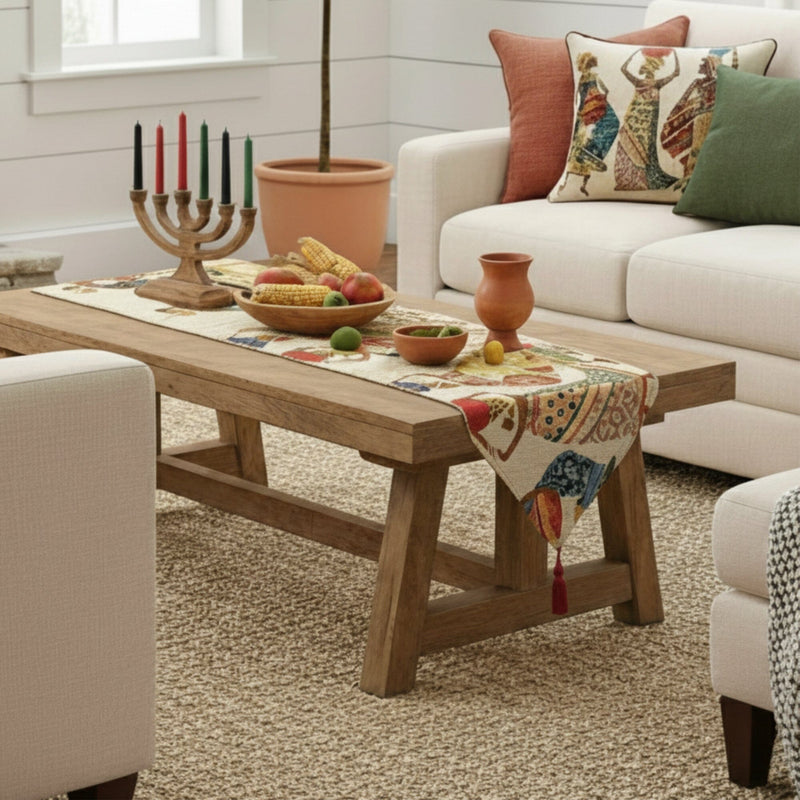 DaDa Bedding Dancing Women African Dreams Tapestry Throw Pillow Covers 16" x 16"