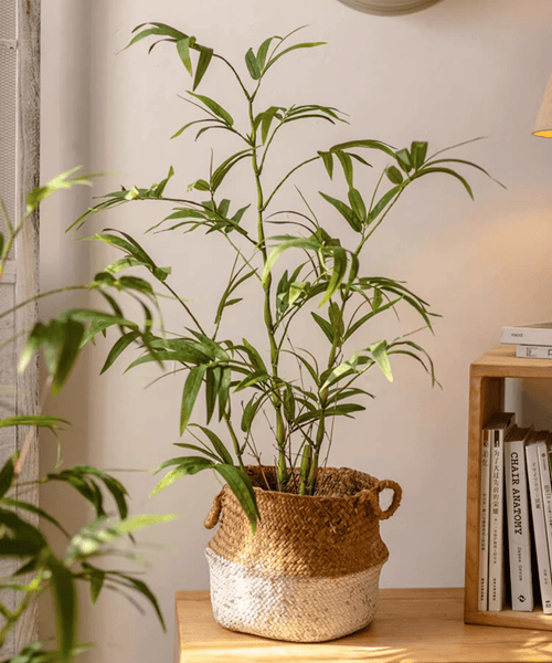 Artificial Bamboo Leaves in Pot (Shipping fees may apply)