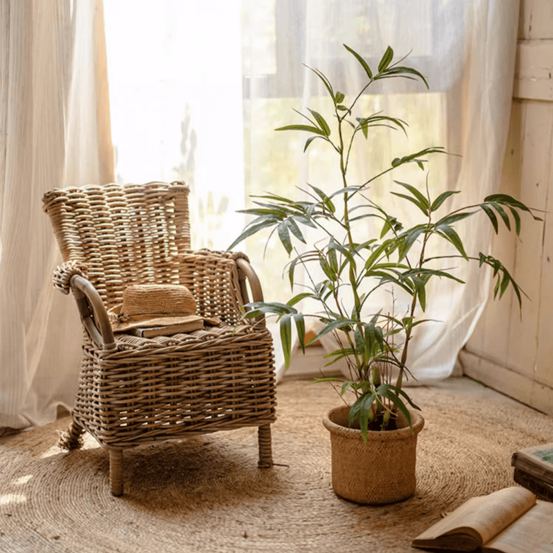 Artificial Bamboo Leaves in Pot (Shipping fees may apply)