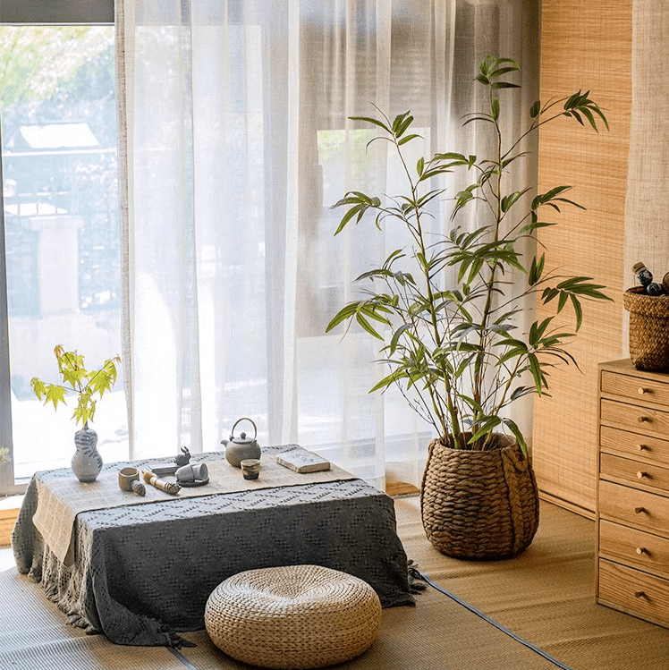 Artificial Bamboo Leaves in Pot (Shipping fees may apply)