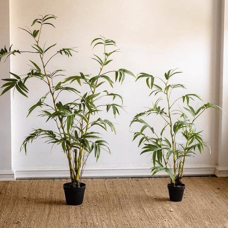Artificial Bamboo Leaves in Pot (Shipping fees may apply)