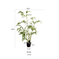 Artificial Bamboo Leaves in Pot (Shipping fees may apply)