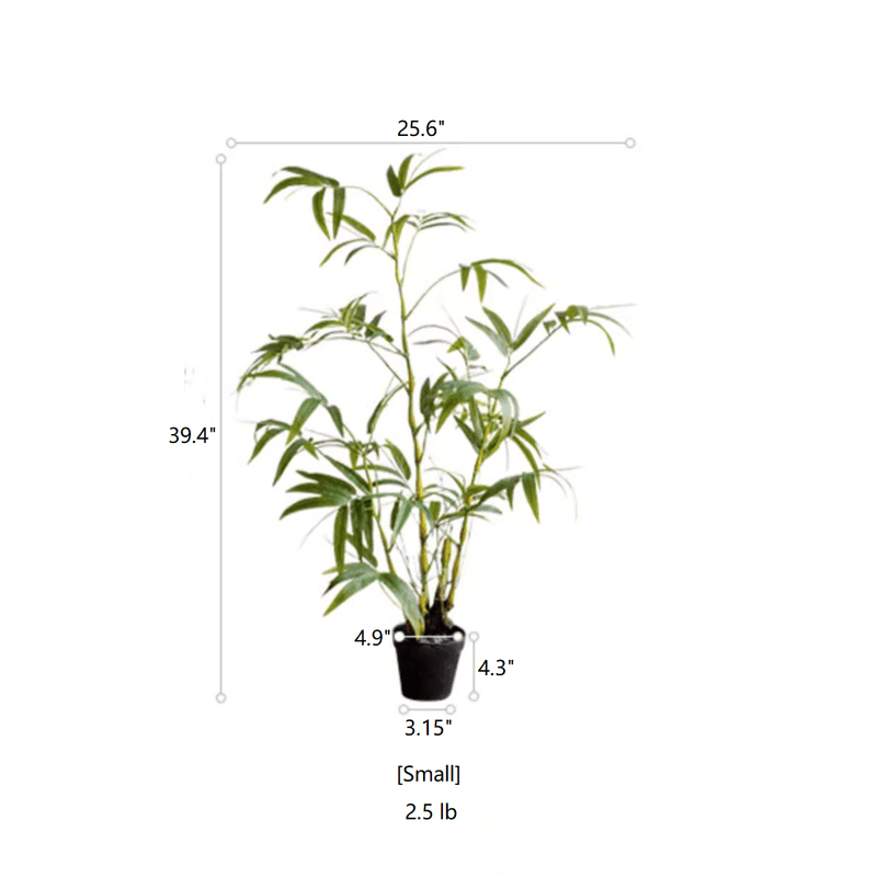 Artificial Bamboo Leaves in Pot (Shipping fees may apply)