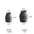 Handmade Gray Clay Pottery Vase (Shipping fees may apply)