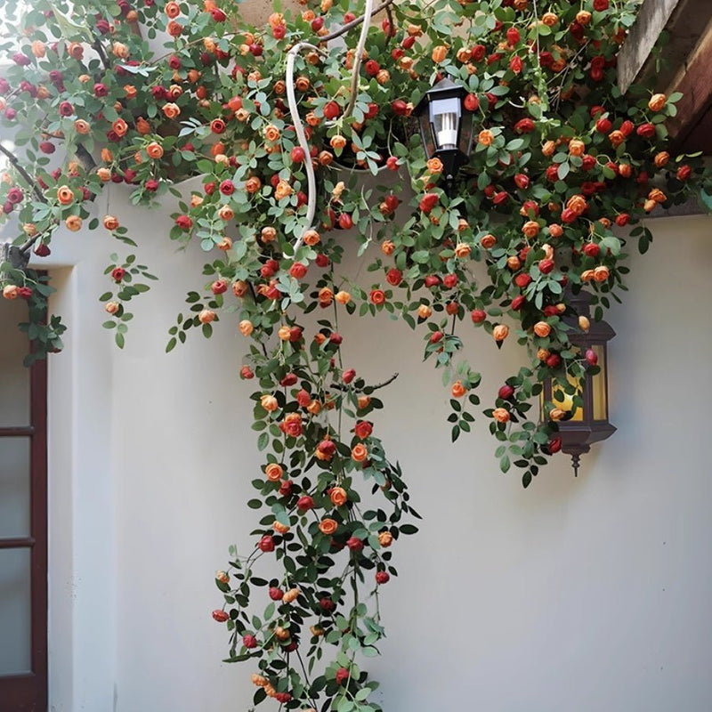 Orange Rose Vine Wall Décor Roses for Trellis and Backdrop (Shipping fees may apply)