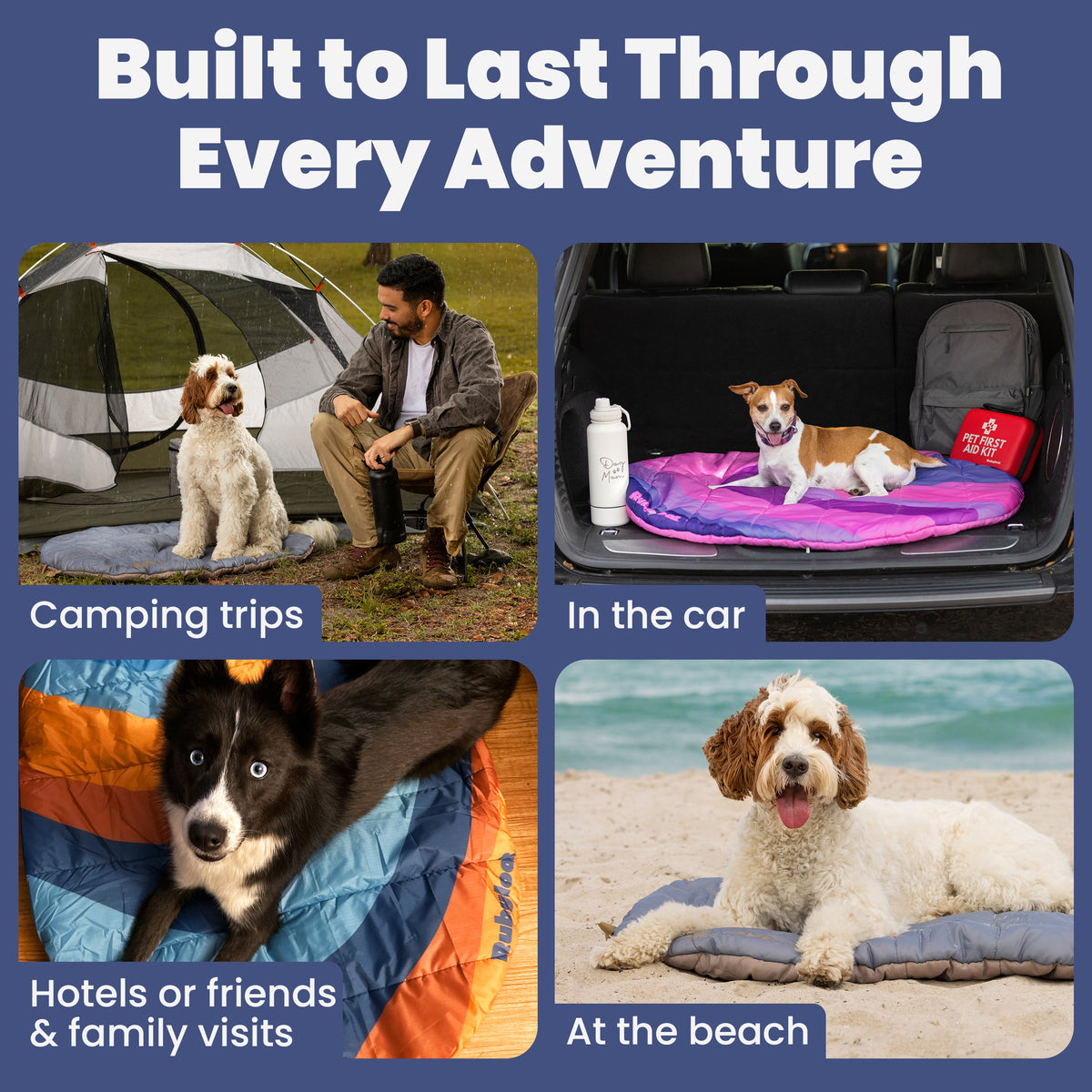 Rubyloo Foldable Travel Dog Bed with Carry Bag (Shipping charges may apply)