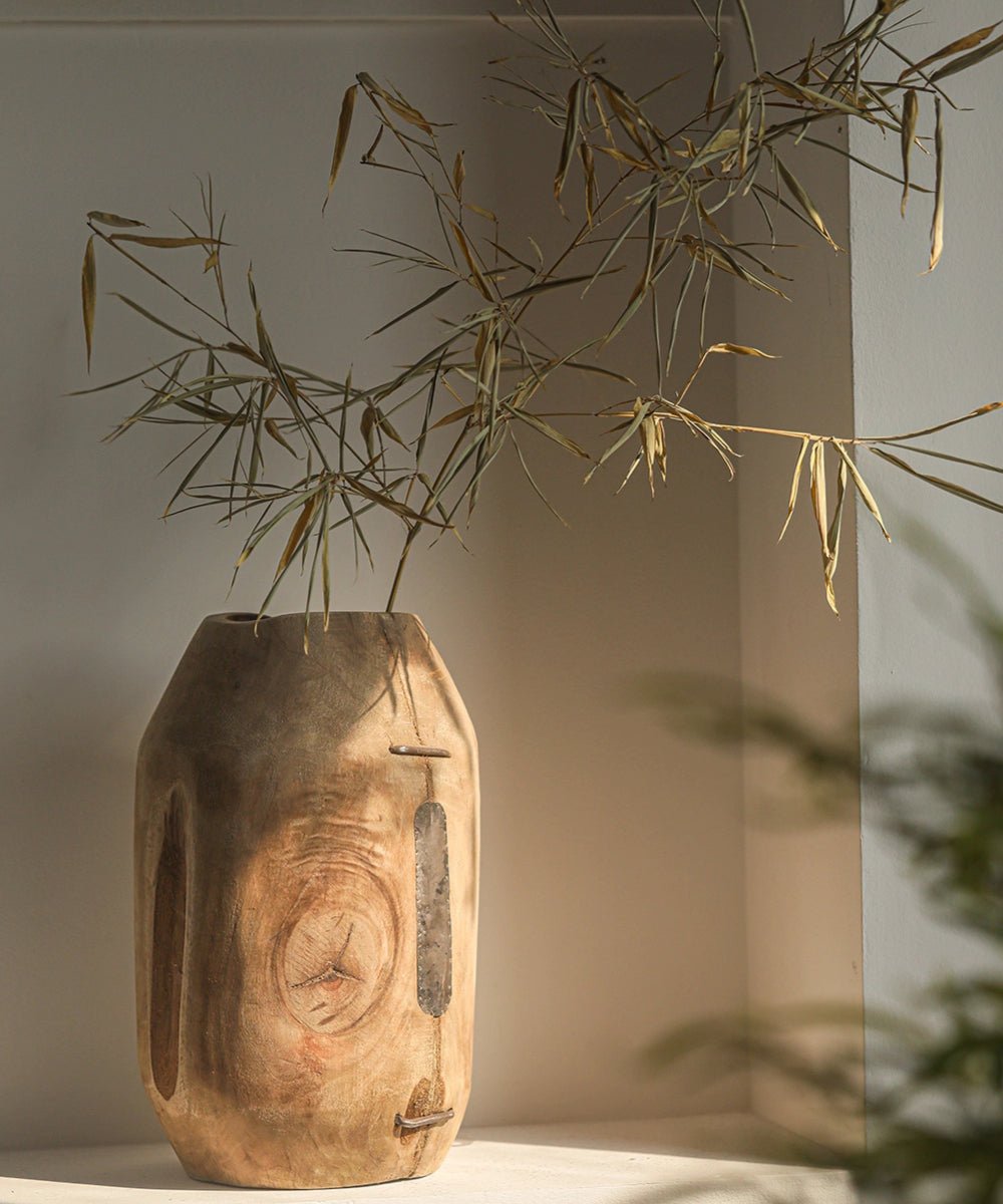 Homestead Solid Wood Décor Vase (Shipping fees may apply)