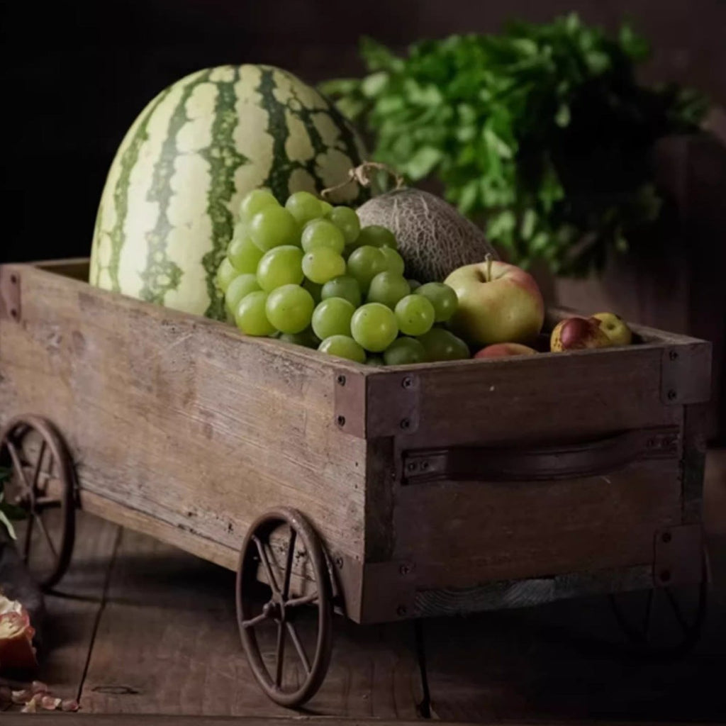 Wooden Wagon Planter Garden Flower Box (Shipping fees may apply)