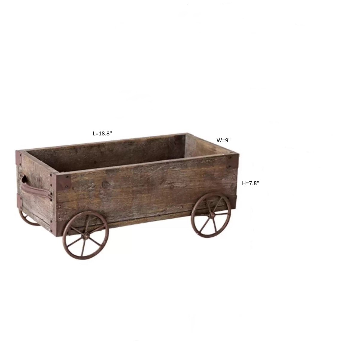 Wooden Wagon Planter Garden Flower Box (Shipping fees may apply)