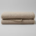 mATELASE throw blanket beige textured taupe lap throw 