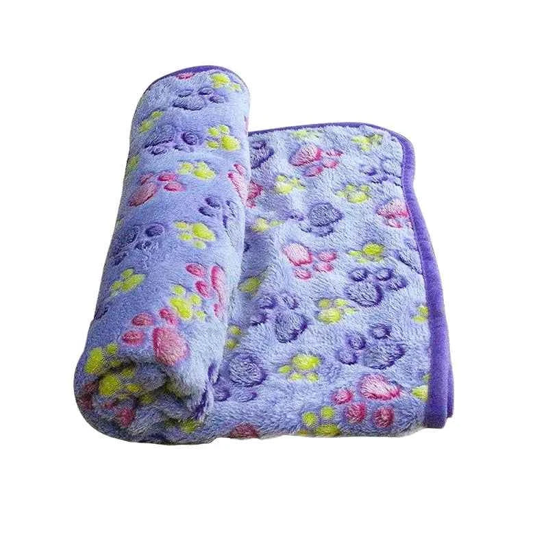Soft Fleece Pet Blanket for Dogs & Cats – Cartoon Pattern (Shipping charges may apply)