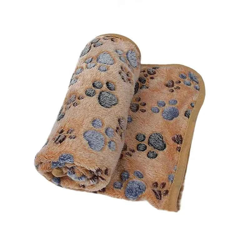 Soft Fleece Pet Blanket for Dogs & Cats – Cartoon Pattern (Shipping charges may apply)