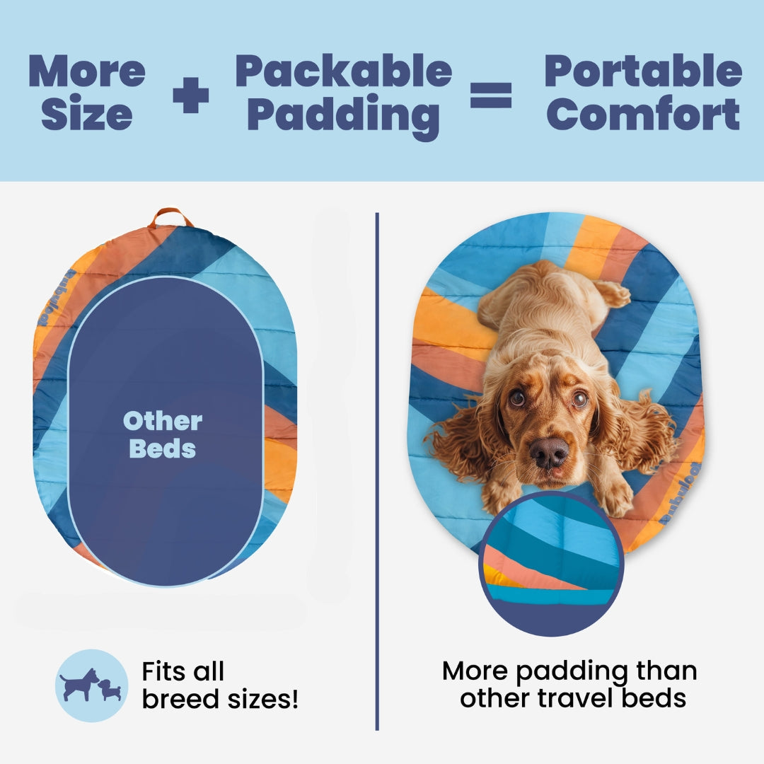 Rubyloo Foldable Travel Dog Bed with Carry Bag (Shipping charges may apply)