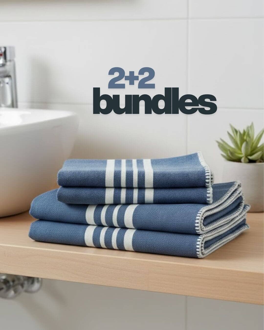 Farm House Turkish Towel without Fringe Bundle (Shipping fees may apply)
