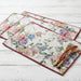 floral roses tapestry placemat set pf 4 